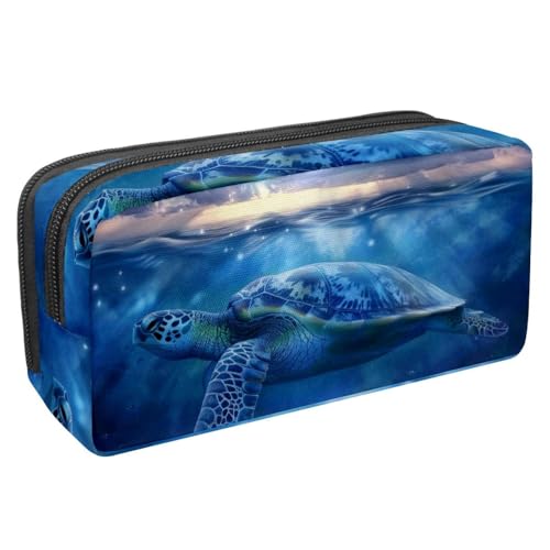 Eslifey Federmäppchen, Dinosaurier-Motiv, niedliches Fußabdruck-Muster, großes Fassungsvermögen, Federmäppchen, Schreibwaren, Stiftetasche, Mehrfarbig 9, 2.3x8.2x3.9in/6x21x10cm, Kosmetikkoffer von Eslifey