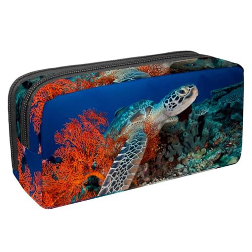 Eslifey Federmäppchen, Dinosaurier-Weltraum, großes Fassungsvermögen, Federmäppchen, Schreibwaren, Stiftetasche, Mehrfarbig 10, 2.3x8.2x3.9in/6x21x10cm, Kosmetikkoffer von Eslifey