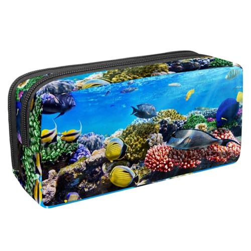 Eslifey Federmäppchen, Dinosaurier-Weltraum, großes Fassungsvermögen, Federmäppchen, Schreibwaren, Stiftetasche, Mehrfarbig 4, 2.3x8.2x3.9in/6x21x10cm, Kosmetikkoffer von Eslifey