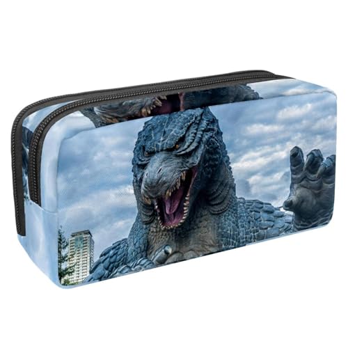 Eslifey Federmäppchen, Dinosaurier-Weltraum, großes Fassungsvermögen, Federmäppchen, Schreibwaren, Stiftetasche, Mehrfarbig 8, 2.3x8.2x3.9in/6x21x10cm, Kosmetikkoffer von Eslifey