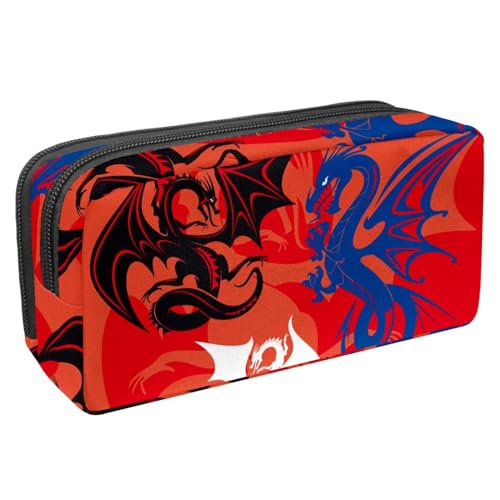 Eslifey Federmäppchen, Eisbär, großes Fassungsvermögen, Schreibwaren, Stiftetasche, Mehrfarbig 2, 2.3x8.2x3.9in/6x21x10cm, Kosmetikkoffer von Eslifey