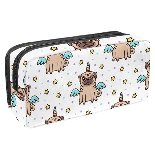 Eslifey Federmäppchen, Eiscreme, Aquarell, großes Fassungsvermögen, Schreibwaren, Stiftetasche, Mehrfarbig 7, 2.3x8.2x3.9in/6x21x10cm, Kosmetikkoffer von Eslifey