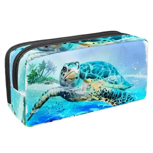 Eslifey Federmäppchen, Fraktaldruck, großes Fassungsvermögen, Schreibwaren, Stiftetasche, Mehrfarbig 2, 2.3x8.2x3.9in/6x21x10cm, Kosmetikkoffer von Eslifey