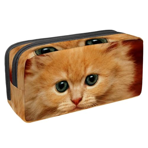 Eslifey Federmäppchen, Kirsche auf Holz, großes Fassungsvermögen, Schreibwaren, Stiftetasche, Mehrfarbig 2, 2.3x8.2x3.9in/6x21x10cm, Kosmetikkoffer von Eslifey