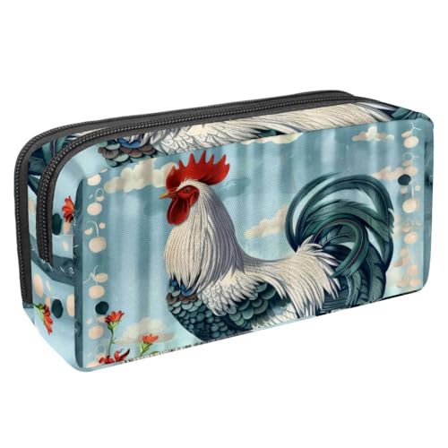 Eslifey Federmäppchen, Laufpferd im Wasser, großes Fassungsvermögen, Schreibwaren, Stiftetasche, Mehrfarbig 3, 2.3x8.2x3.9in/6x21x10cm, Kosmetikkoffer von Eslifey