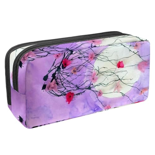 Eslifey Federmäppchen, Lilienblumen, großes Fassungsvermögen, Federmäppchen, Schreibwaren, Stiftetasche, Mehrfarbig 7, 2.3x8.2x3.9in/6x21x10cm, Kosmetikkoffer von Eslifey