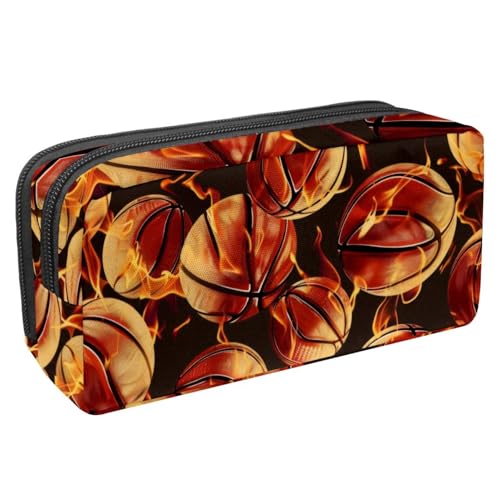 Eslifey Federmäppchen, Marienkäfer-Kleeblatt-Muster, großes Fassungsvermögen, Federmäppchen, Schreibwaren, Stiftebeutel, Mehrfarbig 4, 2.3x8.2x3.9in/6x21x10cm, Kosmetikkoffer von Eslifey