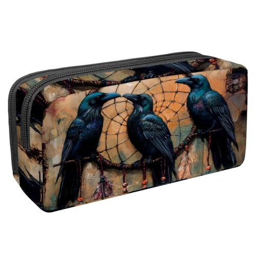 Eslifey Federmäppchen, Motiv: Mondschmetterlinge, tanzende große Kapazität, Federmäppchen, Schreibwaren, Stiftetasche, Mehrfarbig 8, 2.3x8.2x3.9in/6x21x10cm, Kosmetikkoffer von Eslifey