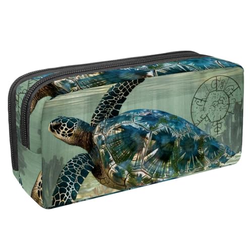 Eslifey Federmäppchen, Motiv: Sonnenuntergang und Schmetterling, Blumenmuster, großes Fassungsvermögen, Schreibwaren, Stiftetasche, Mehrfarbig 5, 2.3x8.2x3.9in/6x21x10cm, Kosmetikkoffer von Eslifey