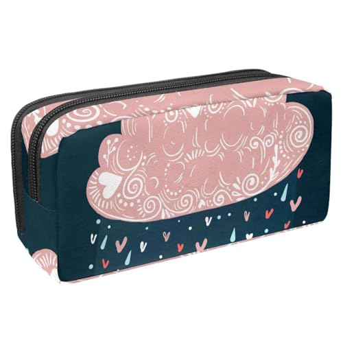 Eslifey Federmäppchen, Regenschirm-Druck, großes Fassungsvermögen, Federmäppchen, Schreibwaren, Stiftetasche, Mehrfarbig 5, 2.3x8.2x3.9in/6x21x10cm, Kosmetikkoffer von Eslifey