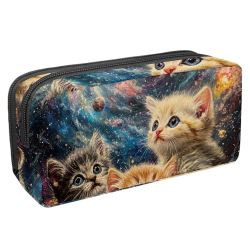 Eslifey Federmäppchen, Steampunk-Stil, großes Fassungsvermögen, Federmäppchen, Schreibwaren, Stiftetasche, Mehrfarbig 2, 2.3x8.2x3.9in/6x21x10cm, Kosmetikkoffer von Eslifey