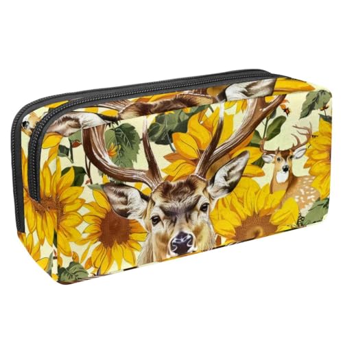 Eslifey Federmäppchen, Waldtier-Dinosaurier, großes Fassungsvermögen, Federmäppchen, Schreibwaren, Stiftetasche, Mehrfarbig 5, 2.3x8.2x3.9in/6x21x10cm, Kosmetikkoffer von Eslifey