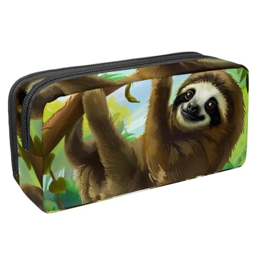 Eslifey Federmäppchen, Waldtier-Dinosaurier, großes Fassungsvermögen, Federmäppchen, Schreibwaren, Stiftetasche, Mehrfarbig 9, 2.3x8.2x3.9in/6x21x10cm, Kosmetikkoffer von Eslifey