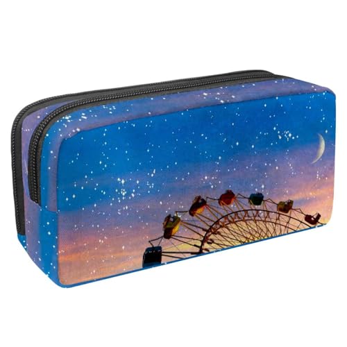 Eslifey Federmäppchen, Wasserkreis, großes Fassungsvermögen, Schreibwaren, Stiftetasche, Mehrfarbig 3, 2.3x8.2x3.9in/6x21x10cm, Kosmetikkoffer von Eslifey