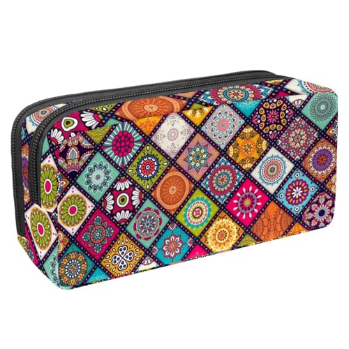 Eslifey Federmäppchen, Wassermelonen-Muster, großes Fassungsvermögen, Federmäppchen, Schreibwaren, Stiftetasche, Mehrfarbig 10, 2.3x8.2x3.9in/6x21x10cm, Kosmetikkoffer von Eslifey