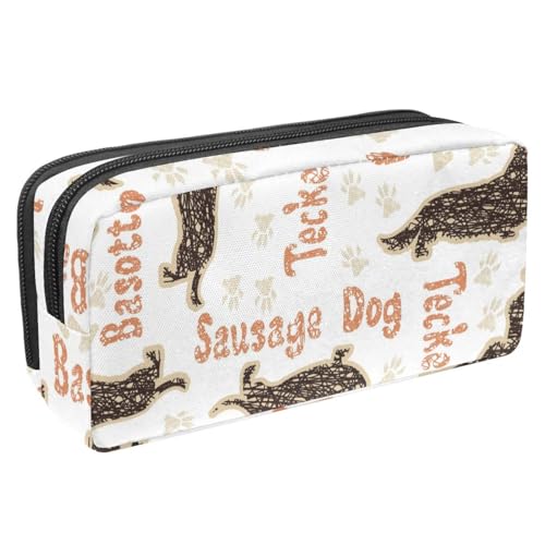 Eslifey Federmäppchen, Zeichnung afrikanischer Elefant, großes Fassungsvermögen, Schreibwaren, Stiftetasche, Mehrfarbig 2, 2.3x8.2x3.9in/6x21x10cm, Kosmetikkoffer von Eslifey