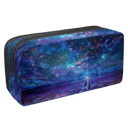 Eslifey Federmäppchen, Zeichnung afrikanischer Elefant, großes Fassungsvermögen, Schreibwaren, Stiftetasche, Mehrfarbig 7, 2.3x8.2x3.9in/6x21x10cm, Kosmetikkoffer von Eslifey