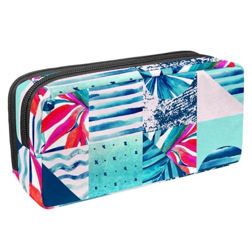 Eslifey Federmäppchen, abstraktes Netz-Spinnennetz-Muster, großes Fassungsvermögen, Federmäppchen, Schreibwaren, Stiftetasche, Mehrfarbig 8, 2.3x8.2x3.9in/6x21x10cm, Kosmetikkoffer von Eslifey