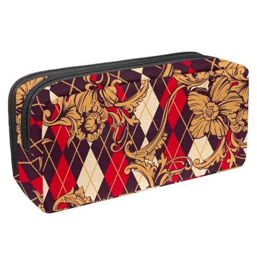 Eslifey Federmäppchen, buntes Katzenmuster, großes Fassungsvermögen, Federmäppchen, Schreibwaren, Stiftetasche, Mehrfarbig 10, 2.3x8.2x3.9in/6x21x10cm, Kosmetikkoffer von Eslifey