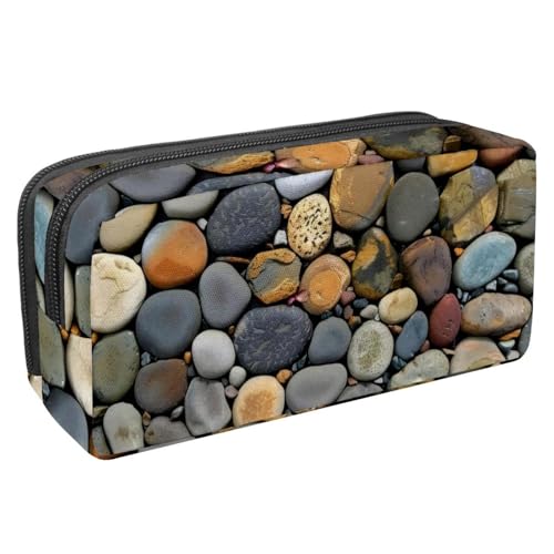 Eslifey Federmäppchen, chinesisches goldenes Drachenmuster, großes Fassungsvermögen, Federmäppchen, Schreibwaren, Stiftetasche, Mehrfarbig 3, 2.3x8.2x3.9in/6x21x10cm, Kosmetikkoffer von Eslifey