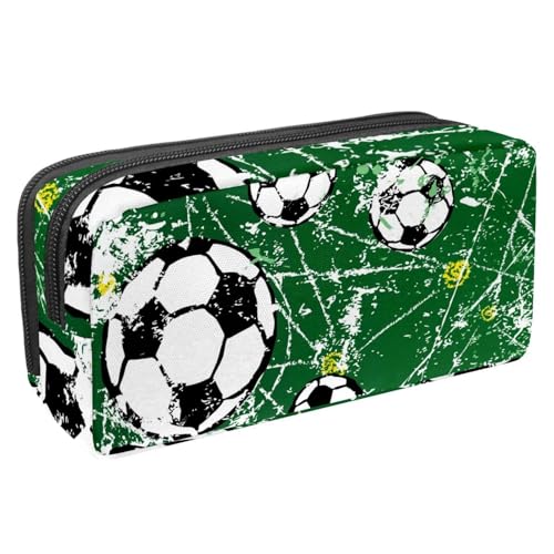 Eslifey Federmäppchen, grün und orange, Winter-Dinosaurier, großes Fassungsvermögen, Federmäppchen, Schreibwaren, Stiftetasche, Mehrfarbig 2, 2.3x8.2x3.9in/6x21x10cm, Kosmetikkoffer von Eslifey