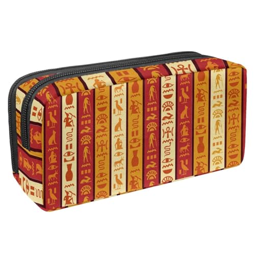 Eslifey Federmäppchen, grünes Dinosaurier-Muster, großes Fassungsvermögen, Federmäppchen, Schreibwaren, Stiftetasche, Mehrfarbig 10, 2.3x8.2x3.9in/6x21x10cm, Kosmetikkoffer von Eslifey