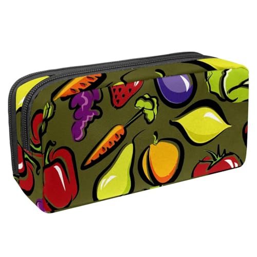 Eslifey Federmäppchen, grünes Dinosaurier-Muster, großes Fassungsvermögen, Federmäppchen, Schreibwaren, Stiftetasche, Mehrfarbig 6, 2.3x8.2x3.9in/6x21x10cm, Kosmetikkoffer von Eslifey