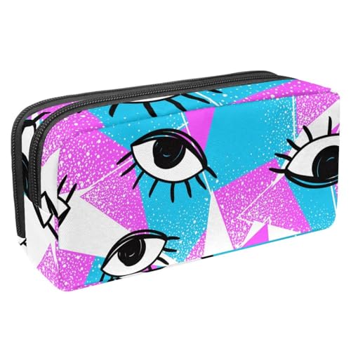 Eslifey Federmäppchen, niedliches Dinosaurier-Muster, großes Fassungsvermögen, Federmäppchen, Schreibwaren, Stiftetasche, Mehrfarbig 2, 2.3x8.2x3.9in/6x21x10cm, Kosmetikkoffer von Eslifey