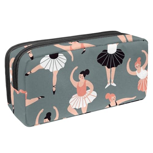 Eslifey Federmäppchen, niedliches Dinosaurier-Muster, großes Fassungsvermögen, Federmäppchen, Schreibwaren, Stiftetasche, Mehrfarbig 4, 2.3x8.2x3.9in/6x21x10cm, Kosmetikkoffer von Eslifey