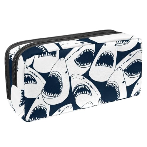 Eslifey Federmäppchen, niedliches Dinosaurier-Muster, großes Fassungsvermögen, Federmäppchen, Schreibwaren, Stiftetasche, Mehrfarbig 5, 2.3x8.2x3.9in/6x21x10cm, Kosmetikkoffer von Eslifey