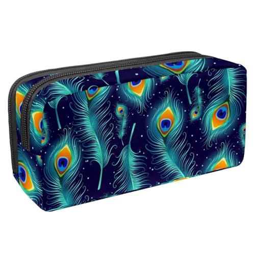 Eslifey Federmäppchen, niedliches Dinosaurier-Muster, großes Fassungsvermögen, Federmäppchen, Schreibwaren, Stiftetasche, Mehrfarbig 9, 2.3x8.2x3.9in/6x21x10cm, Kosmetikkoffer von Eslifey