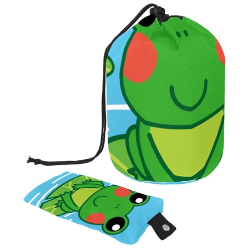 Eslifey Große Make-up-Tasche mit Kordelzug, handgezeichnet, niedlicher Dinosaurier, Reise-Kosmetiktasche, tragbare Make-up-Organizer-Tasche, Mehrfarbig 3, 9.9x6.9in/25.2x17.6cm von Eslifey