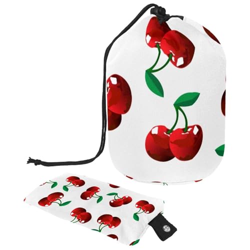 Eslifey Große Make-up-Tasche mit Kordelzug, lustiger grüner Dinosaurier, Reise-Kosmetiktasche, tragbare Make-up-Organizer-Tasche, Mehrfarbig 2, 9.9x6.9in/25.2x17.6cm von Eslifey