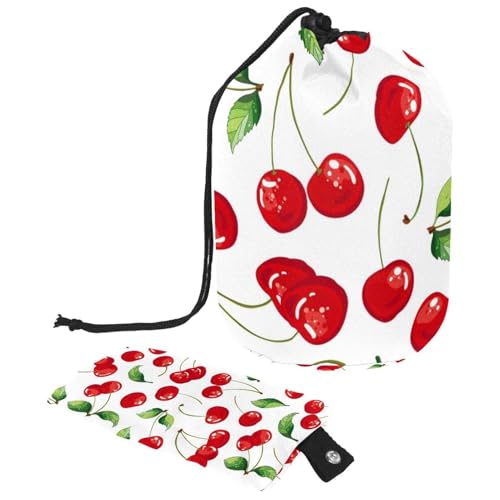 Eslifey Große Make-up-Tasche mit Kordelzug, lustiger grüner Dinosaurier, Reise-Kosmetiktasche, tragbare Make-up-Organizer-Tasche, Mehrfarbig 4, 9.9x6.9in/25.2x17.6cm von Eslifey