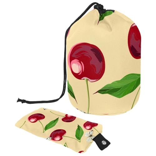 Eslifey Große Make-up-Tasche mit Kordelzug, lustiger grüner Dinosaurier, Reise-Kosmetiktasche, tragbare Make-up-Organizer-Tasche, Mehrfarbig 5, 9.9x6.9in/25.2x17.6cm von Eslifey