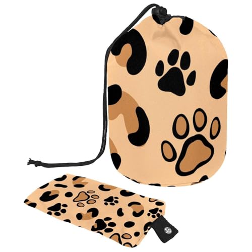 Eslifey Große Make-up-Tasche mit Kordelzug, lustiger grüner Dinosaurier, Reise-Kosmetiktasche, tragbare Make-up-Organizer-Tasche, Mehrfarbig 9, 9.9x6.9in/25.2x17.6cm von Eslifey