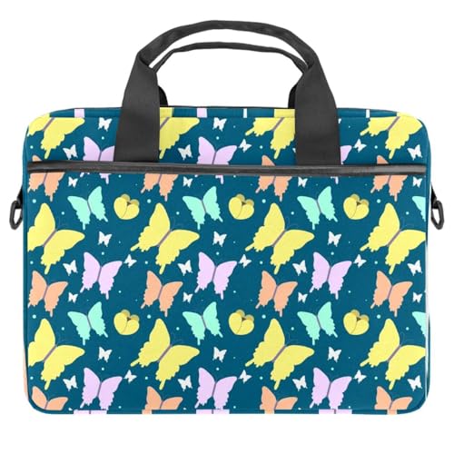 Eslifey Laptoptasche mit einfachem Muster, tragbar, Umhängetasche, Kuriertasche, Aktentasche mit Tragegriff, 33 - 35,6 cm (13 - 14 Zoll), Mehrfarbig 1, 11x14.5x1.2in /28x36.8x3 cm von Eslifey