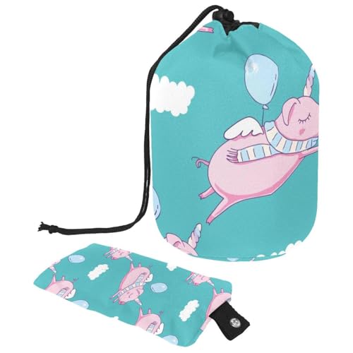 Eslifey Reise-Kosmetiktasche, Make-up-Tasche, multifunktional, Kulturbeutel, runder Organizer, Aufbewahrungstasche, Camouflage, Armee-Dinosaurier, cooles Dino-Muster, Mehrfarbig 2, von Eslifey