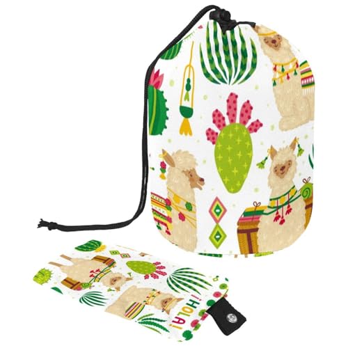 Eslifey Reise-Kosmetiktasche, Make-up-Tasche, multifunktional, Kulturbeutel, runder Organizer, Aufbewahrungstasche, Camouflage, Armee-Dinosaurier, cooles Dino-Muster, Mehrfarbig 4, von Eslifey