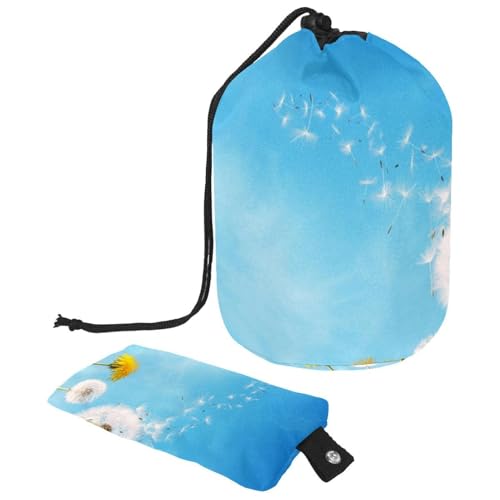 Eslifey Reise-Kosmetiktasche, Make-up-Tasche, multifunktional, Kulturbeutel, runder Organizer, Aufbewahrungstasche, Cartoon-Dinosaurier, Gelb, Dino, Tiere, Blatt, Vogelmuster, Mehrfarbig 8, von Eslifey