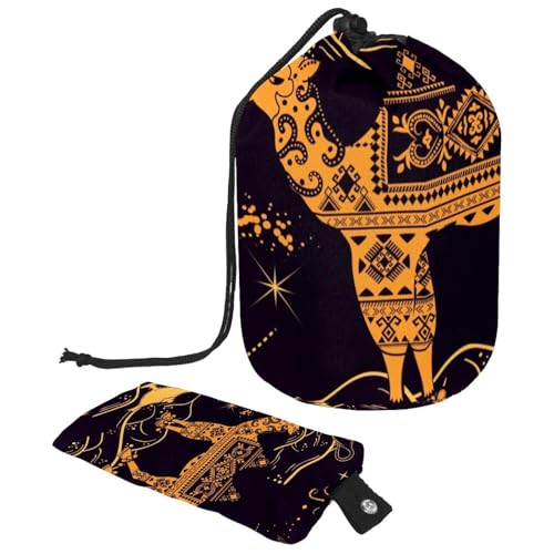 Eslifey Reise-Kosmetiktasche, Make-up-Tasche, multifunktional, Kulturbeutel, runder Organizer, Aufbewahrungstasche, Cartoon-Dinosaurier, Regenbogen-Streifenmuster, Mehrfarbig 10, 9.9x6.9in/25.2x17.6cm von Eslifey