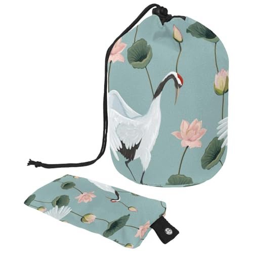 Eslifey Reise-Kosmetiktasche, Make-up-Tasche, multifunktional, Kulturbeutel, runder Organizer, Aufbewahrungstasche, Cartoon-Dinosaurier, Regenbogen-Streifenmuster, Mehrfarbig 2, 9.9x6.9in/25.2x17.6cm von Eslifey