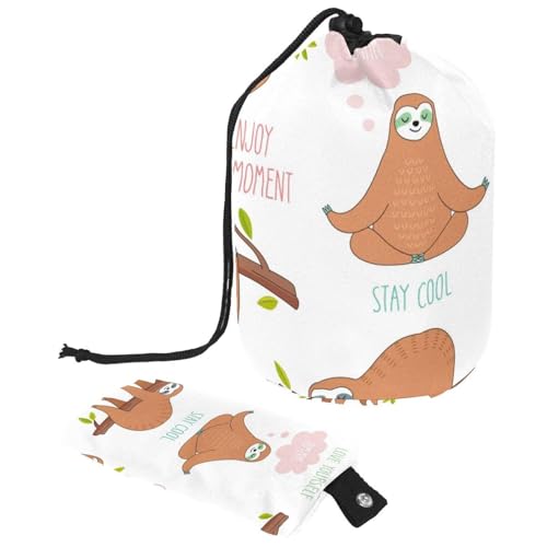 Eslifey Reise-Kosmetiktasche, Make-up-Tasche, multifunktional, Kulturbeutel, runder Organizer, Aufbewahrungstasche, Cartoon-Dinosaurier, Regenbogen-Streifenmuster, Mehrfarbig 6, 9.9x6.9in/25.2x17.6cm von Eslifey