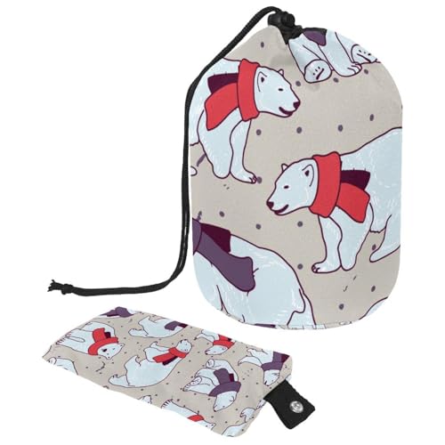 Eslifey Reise-Kosmetiktasche, Make-up-Tasche, multifunktional, Kulturbeutel, runder Organizer, Aufbewahrungstasche, Dinosaurier, niedliche Tiere, Wald, buntes Muster, Mehrfarbig 4, von Eslifey