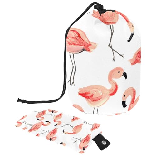 Eslifey Reise-Kosmetiktasche, Make-up-Tasche, multifunktional, Kulturbeutel, runder Organizer, Aufbewahrungstasche, Dinosaurier, niedliche Tiere, Wald, buntes Muster, Mehrfarbig 9, von Eslifey