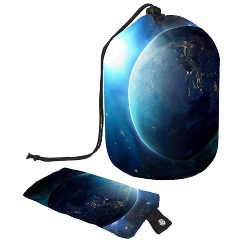 Eslifey Reise-Kosmetiktasche, Make-up-Tasche, multifunktionaler Kulturbeutel, runder Organizer, Aufbewahrungstasche, Dinosaurier-Fußabdruck-Muster, Mehrfarbig 10, 9.9x6.9in/25.2x17.6cm von Eslifey