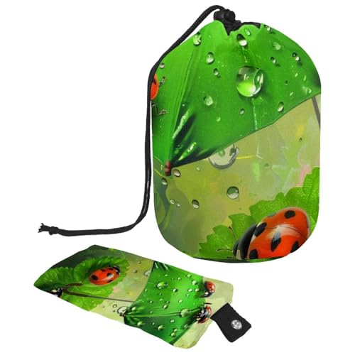 Eslifey Reise-Kosmetiktasche, Make-up-Tasche, multifunktionaler Kulturbeutel, runder Organizer, Aufbewahrungstasche, Marienkäfer-grüner Regenschirm, mehrfarbig, 9.9x6.9in/25.2x17.6cm Eslifey Reise-Kosmetiktasche, Make-up-Tasche, multifunktionaler Kulturbeutel, runder Organizer, Aufbewahrungstasche, Marienkäfer-grüner Regenschirm, mehrfarbig, 9.9x6.9in/25.2x17.6cm von Eslifey
