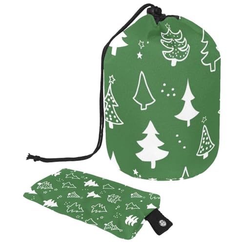 Eslifey Reise-Kosmetiktasche, Make-up-Tasche, multifunktionaler Kulturbeutel, runder Organizer, Aufbewahrungstasche, Weihnachts-Süßigkeitenstange, Schneeflocken, Mehrfarbig 10, 9.9x6.9in/25.2x17.6cm von Eslifey