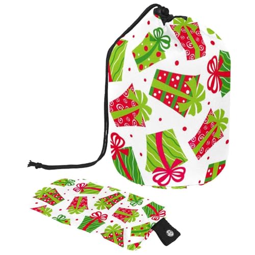 Eslifey Reise-Kosmetiktasche, Make-up-Tasche, multifunktionaler Kulturbeutel, runder Organizer, Aufbewahrungstasche, Weihnachts-Süßigkeitenstange, Schneeflocken, Mehrfarbig 5, 9.9x6.9in/25.2x17.6cm von Eslifey