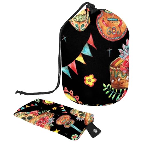 Eslifey Reise-Kosmetiktasche, Make-up-Tasche, multifunktionaler Kulturbeutel, runder Organizer, Aufbewahrungstasche, niedliche Dinosaurier, Vulkane, Mehrfarbig 4, 9.9x6.9in/25.2x17.6cm von Eslifey